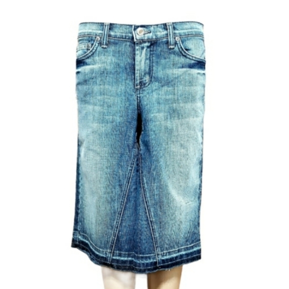 Sz 26 NWTDavid Kahn Lana Frayed Cropped Jeans… - Picture 9 of 9